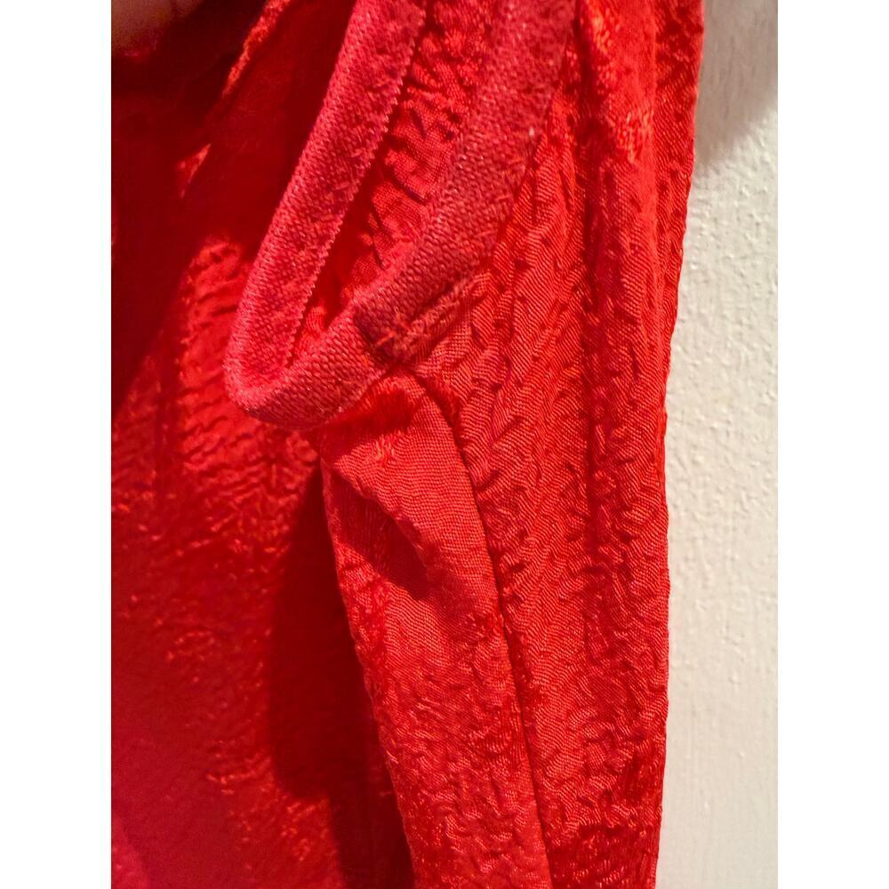 Vintage Red Victorias Secret Lace Long Dress Slip - Picture 4 of 7